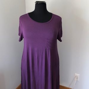 LuLaRoe purple Carly dress 2XL
